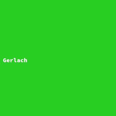 Manufacturer: Gerlach