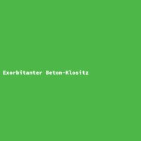 Exorbitanter Beton-Klositz