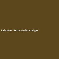 Leichter Beton-Luftreiniger