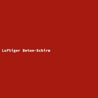Luftiger Beton-Schirm