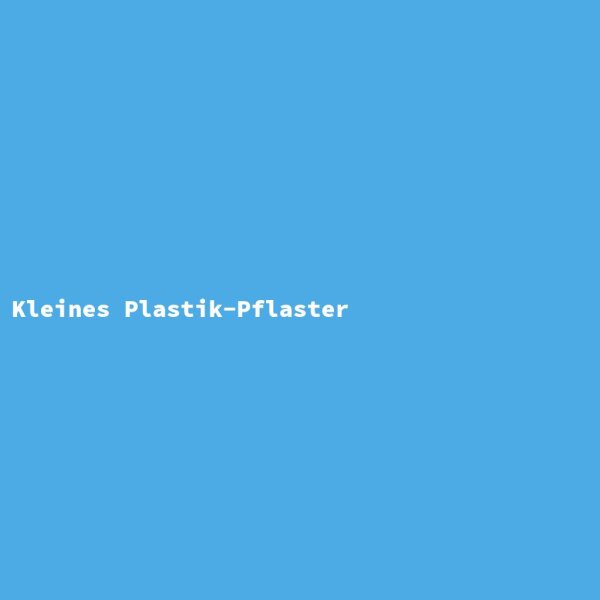 Kleines Plastik-Pflaster