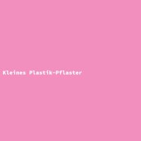 Kleines Plastik-Pflaster