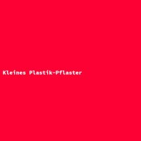 Kleines Plastik-Pflaster