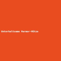 Unterhaltsame Marmor-Mütze