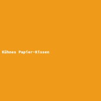 Kühnes Papier-Kissen