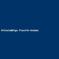 Mittelmäßige Plastik-Schuhe