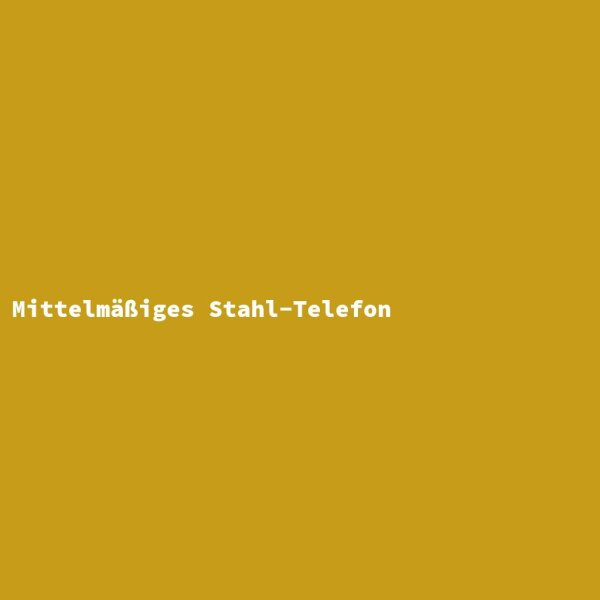 Mittelmäßiges Stahl-Telefon