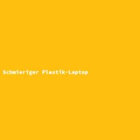 Schmieriger Plastik-Laptop