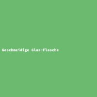Geschmeidige Glas-Flasche