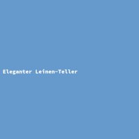 Eleganter Leinen-Teller