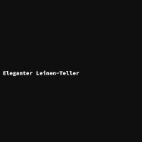 Eleganter Leinen-Teller